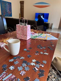 Spent Christmas morning putting together a puzzle that was at the house.