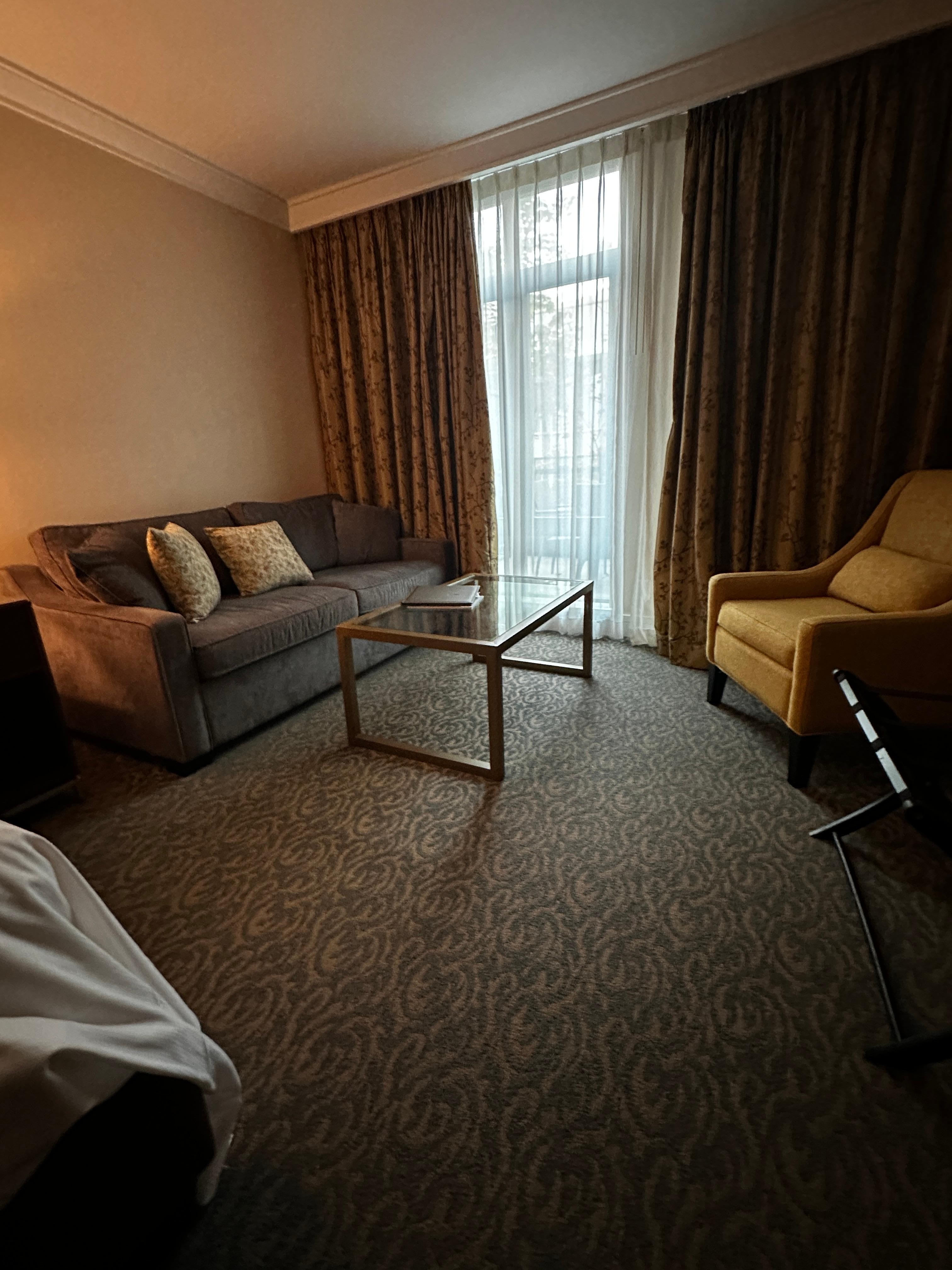 Comfortable sitting area. 