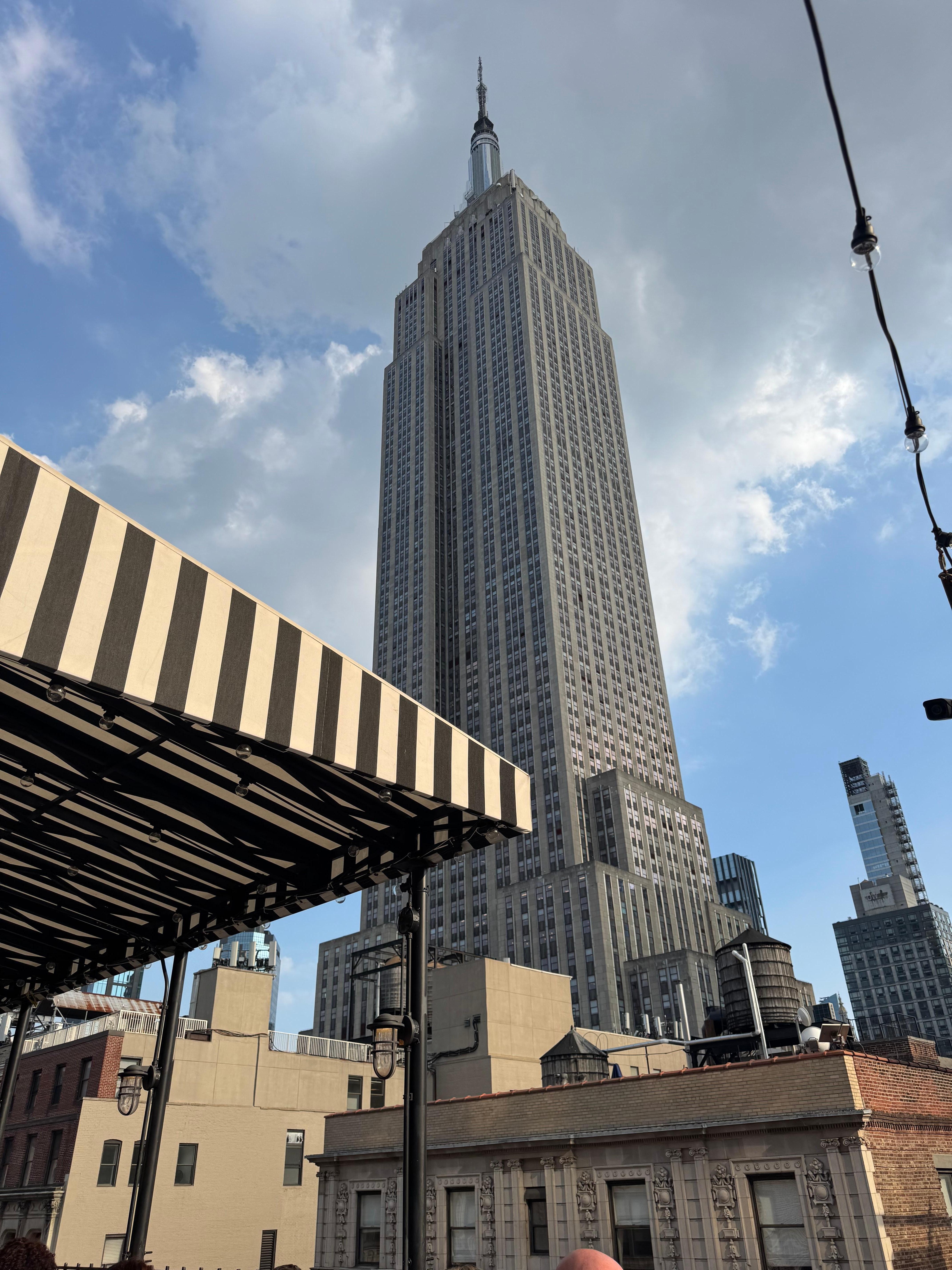 View from the rooftop bar!