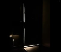 Very large gaps in the door. Very bright too.