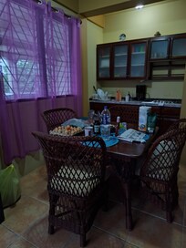 Kitchen and dining area