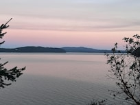 View from the deck at twilight