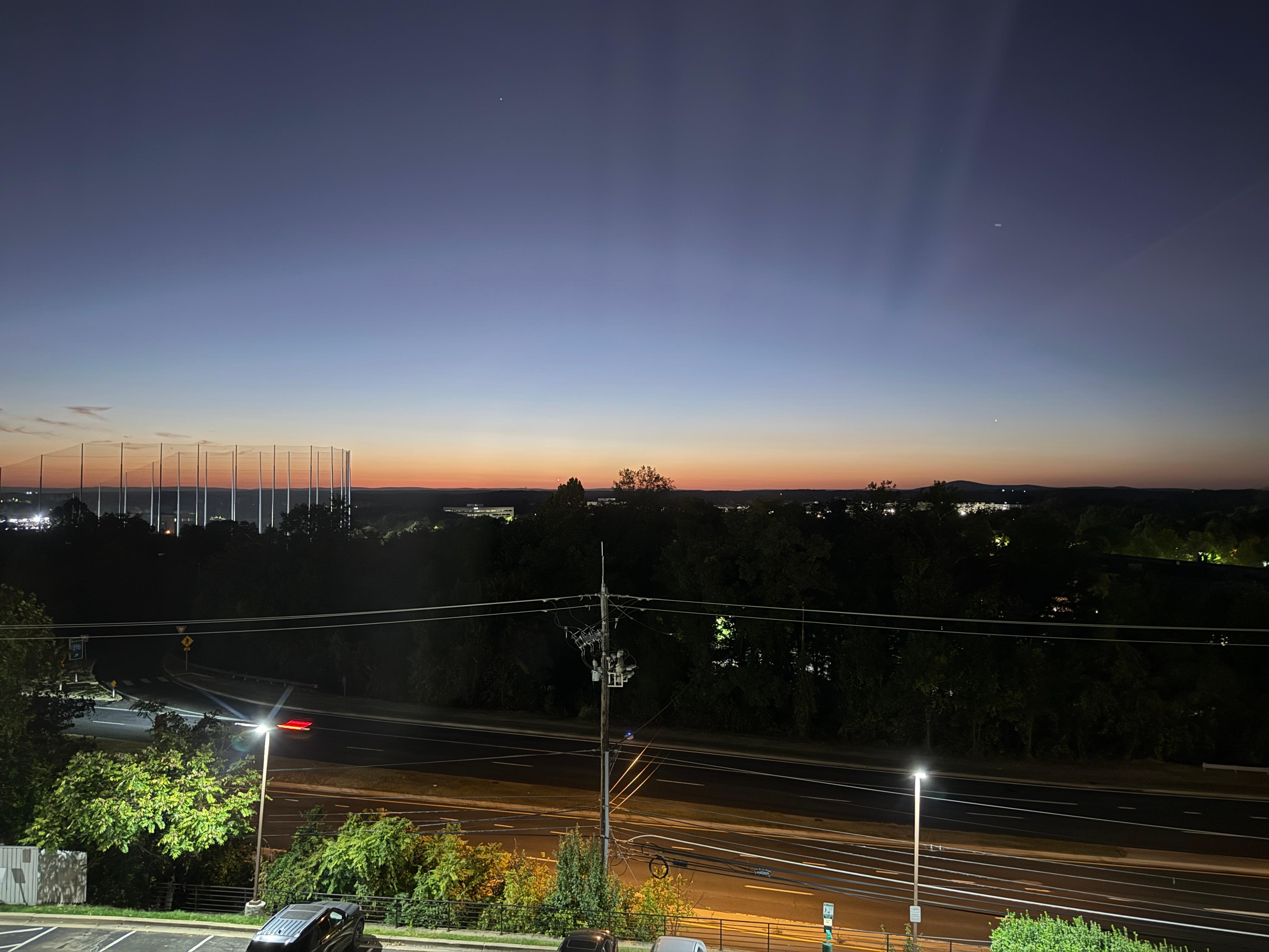 Great views from the hotel room, watched a beautiful sunset!