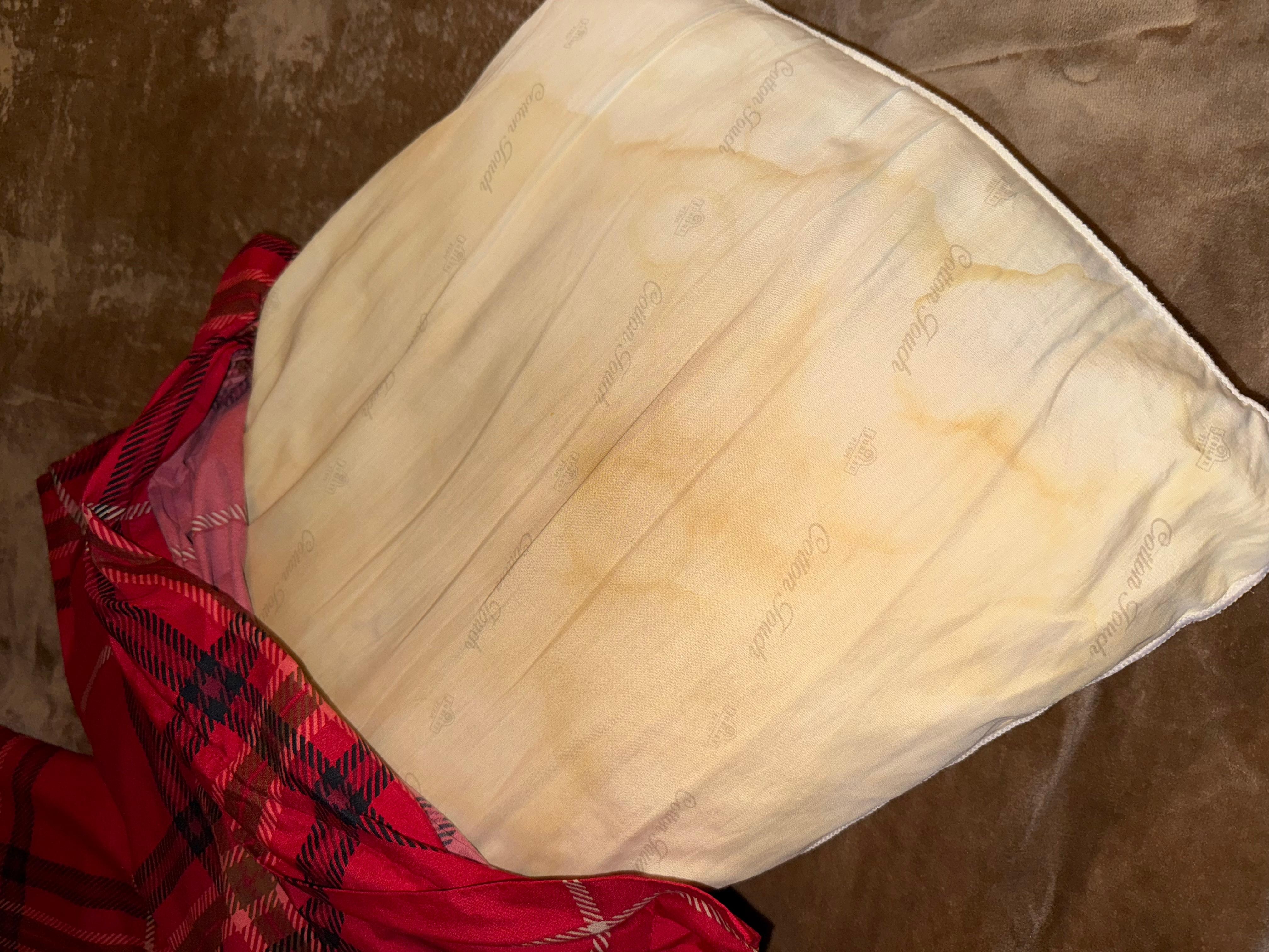 Dirty pillows. Gross. 