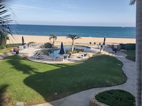 Pool and Beach view from the patio