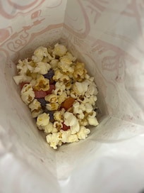 Popcorn treat at arrival.