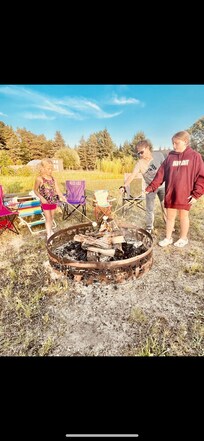Fire by sunset! S’mores for the win!