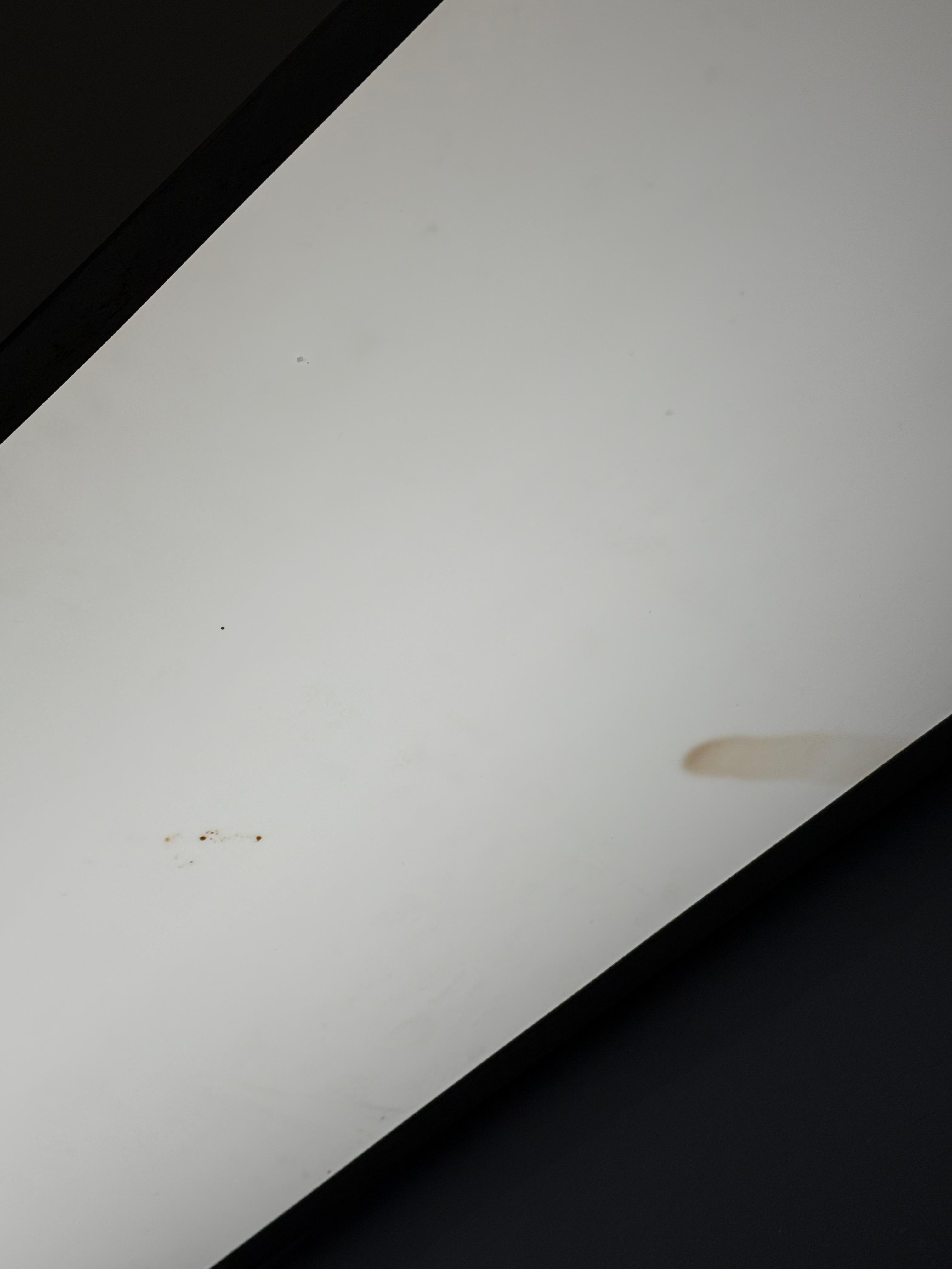 Stained bathroom light fixture