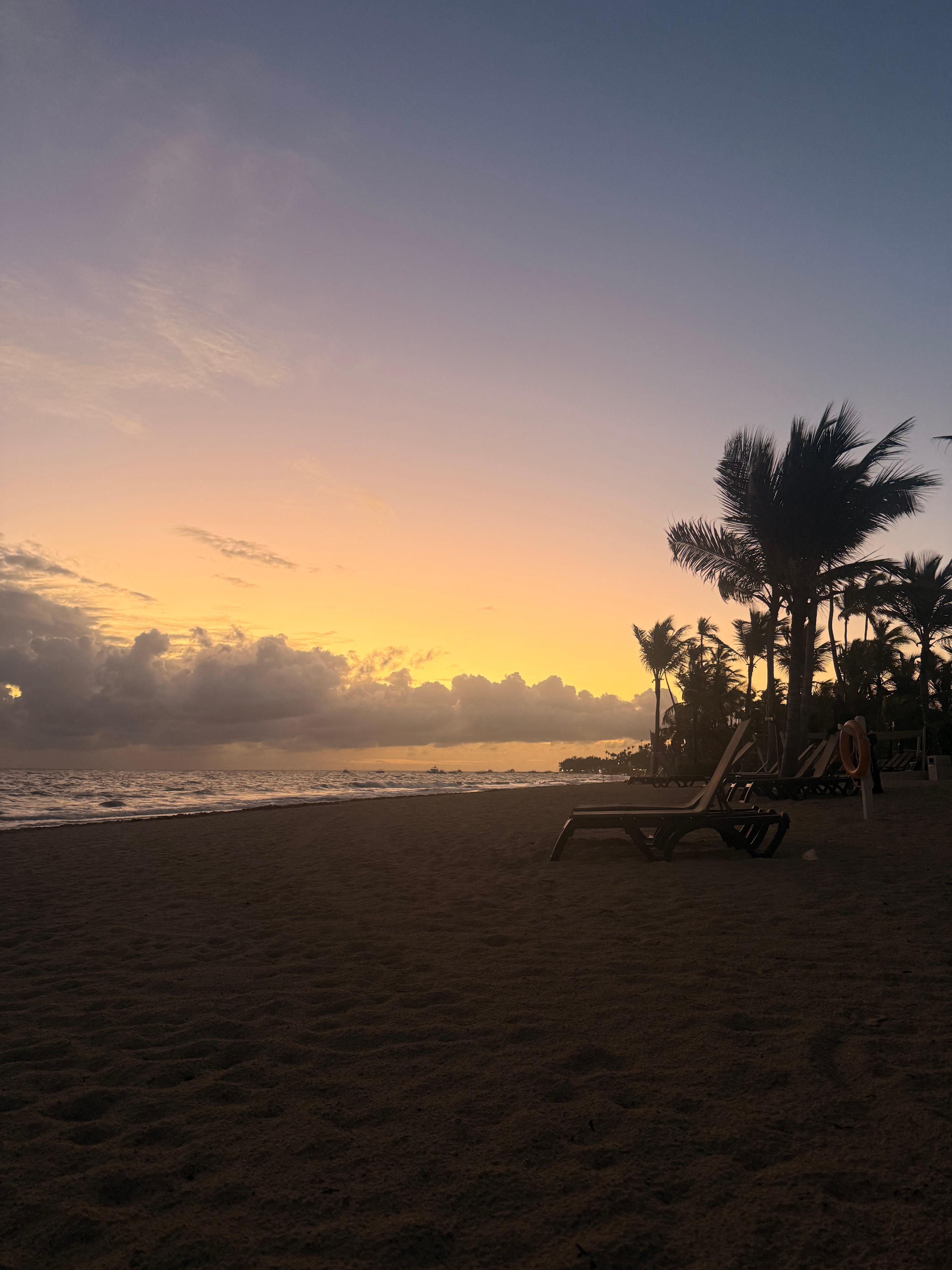 The beach not too crowded 