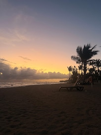 The beach not too crowded