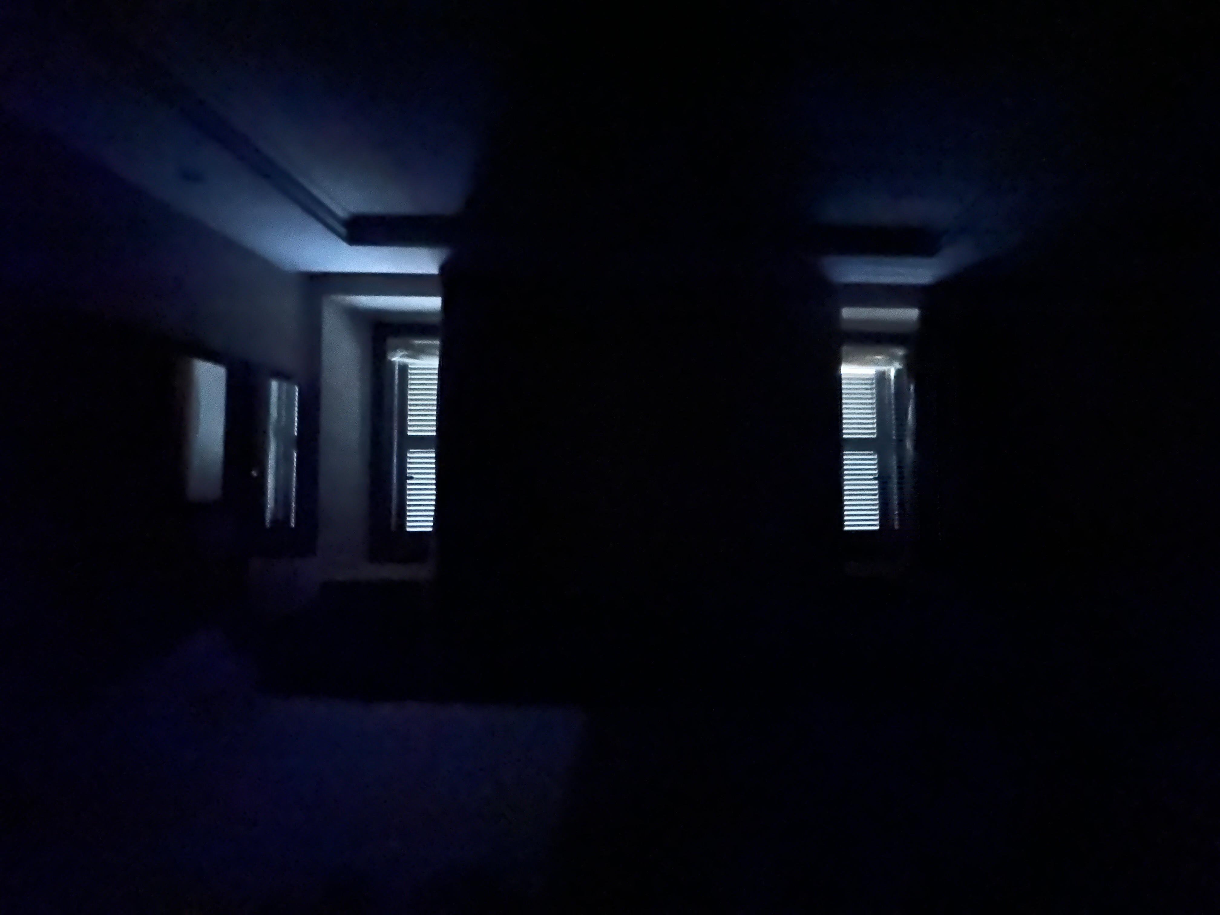 Sunny and bright outside, but this is all the natural light available through the shutters