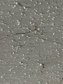 Ceiling above bed (close up)