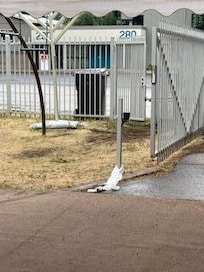 Lawn had roll of toliet paper spewn (no wonder only one in bathroom)