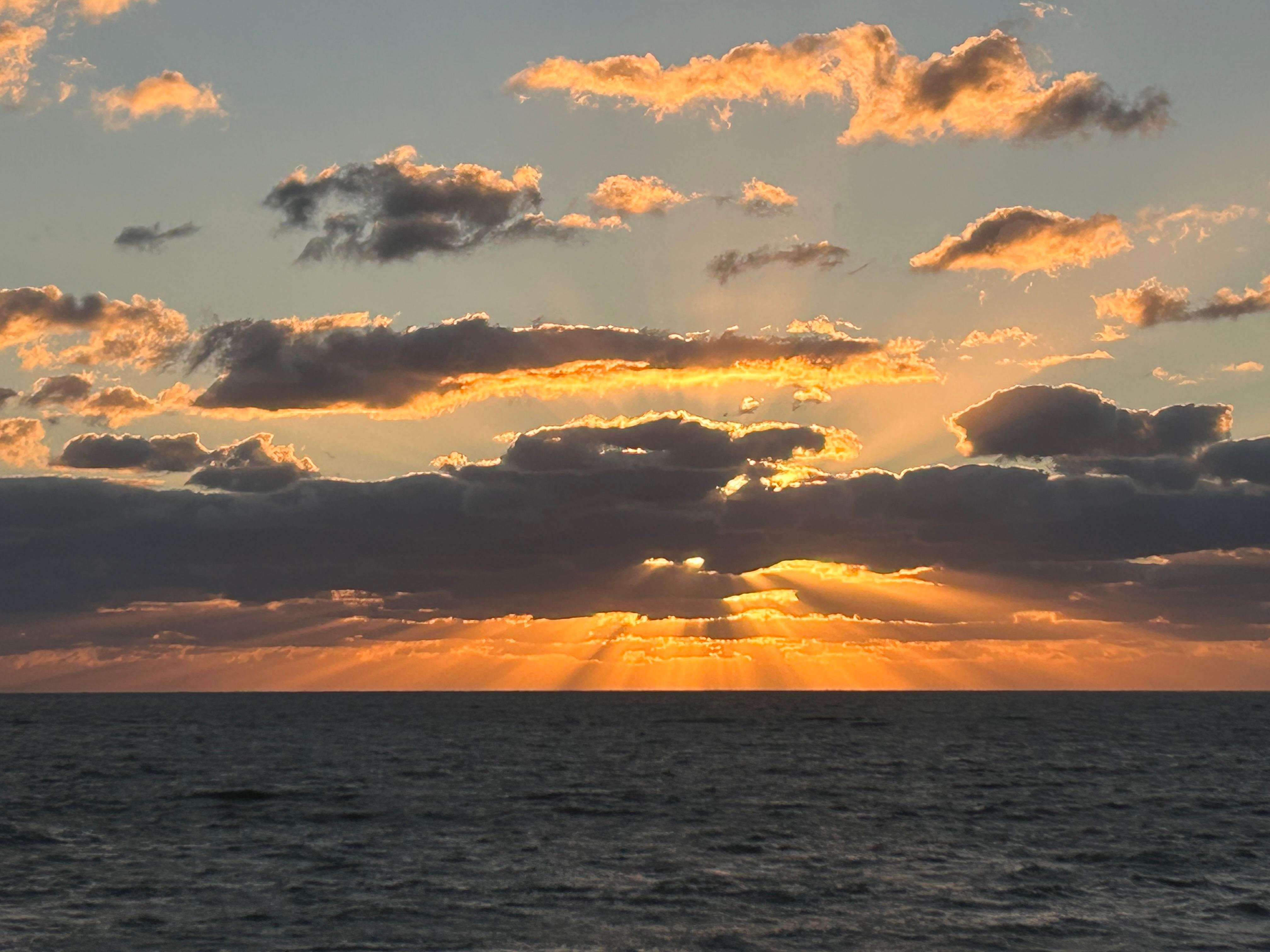 Sunrise from the balcony