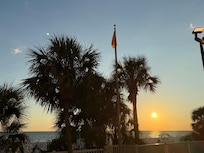 Sunset from the pool.