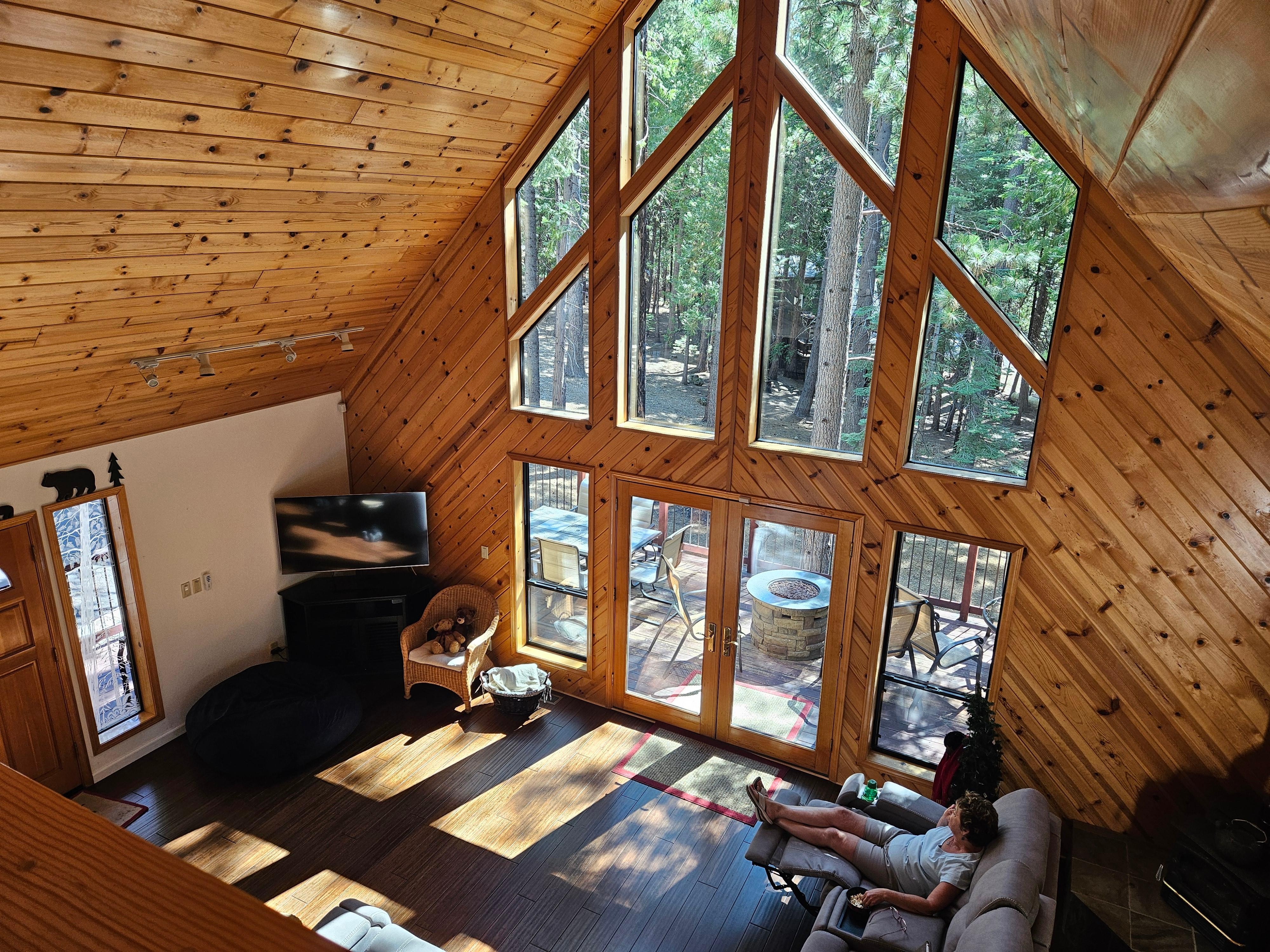 View of living room from upstairs