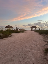 Beach access walking distance from the property.