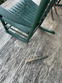 Broken rocking chair