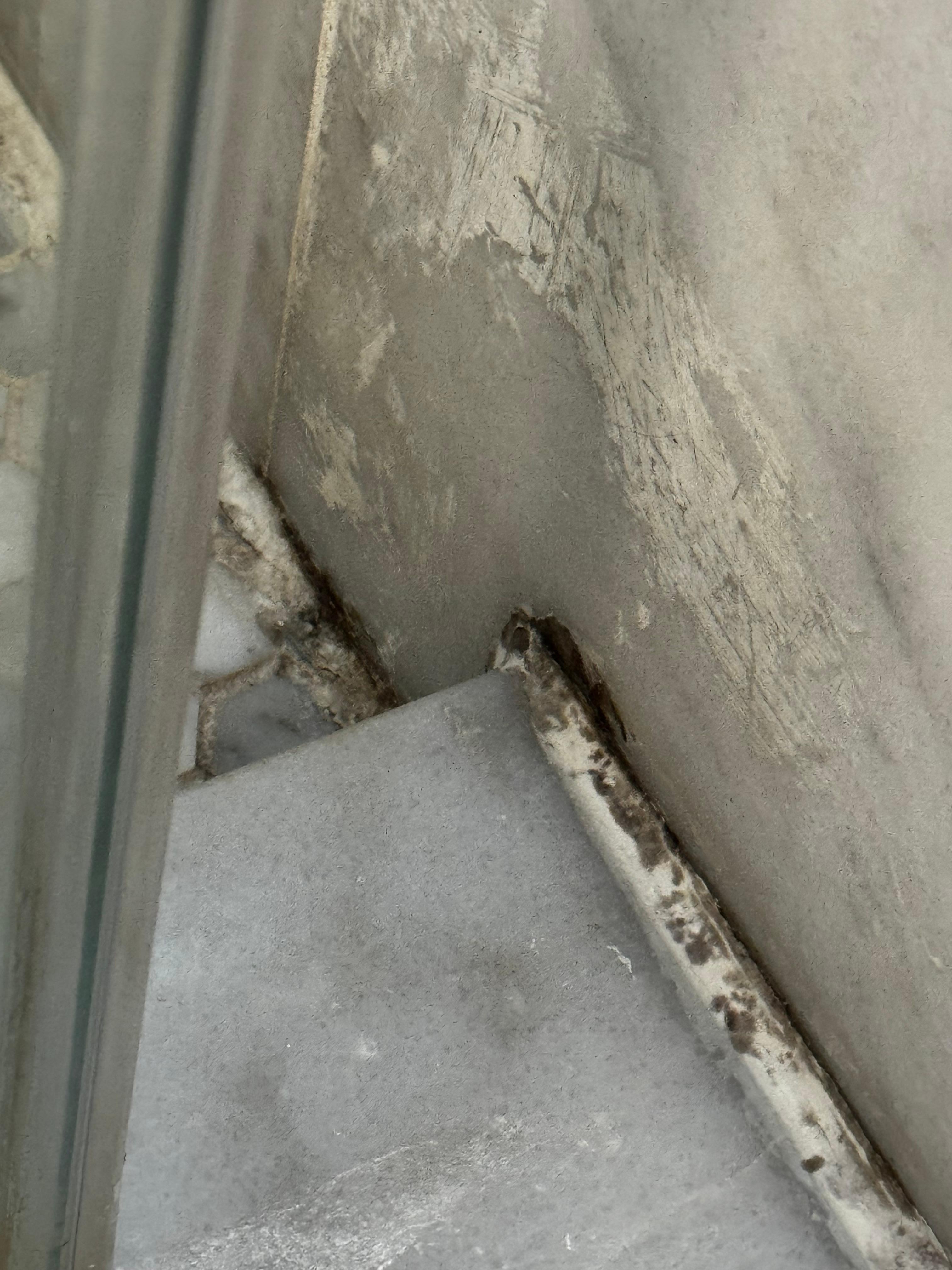 Mildew in shower due to sealing issues 