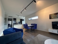 Living room and Full Kitchen