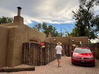 The parking place is off the street & so convenient to the entrance.