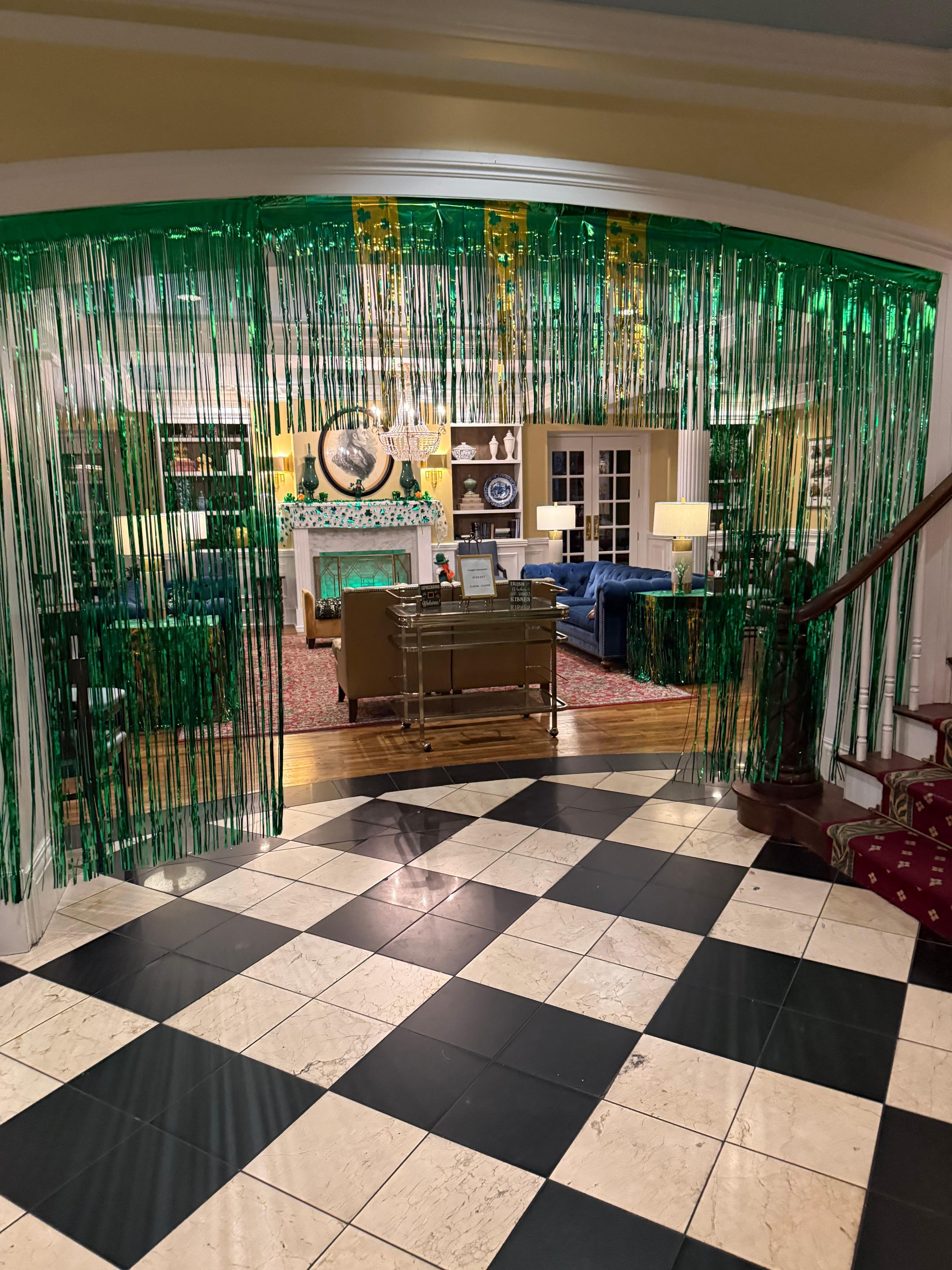 On the last day of our stay, they were getting decked out for St Patrick’s day.