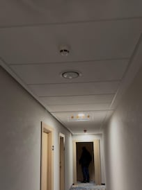 The 4 star area started at this door , not sure if room 323 was a 3 star or 4 star the sign was in the middle