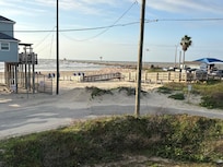 View from patio beach house.