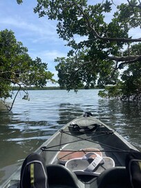 Kayaking near dirt De Soto