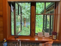 View of river from kitchen
