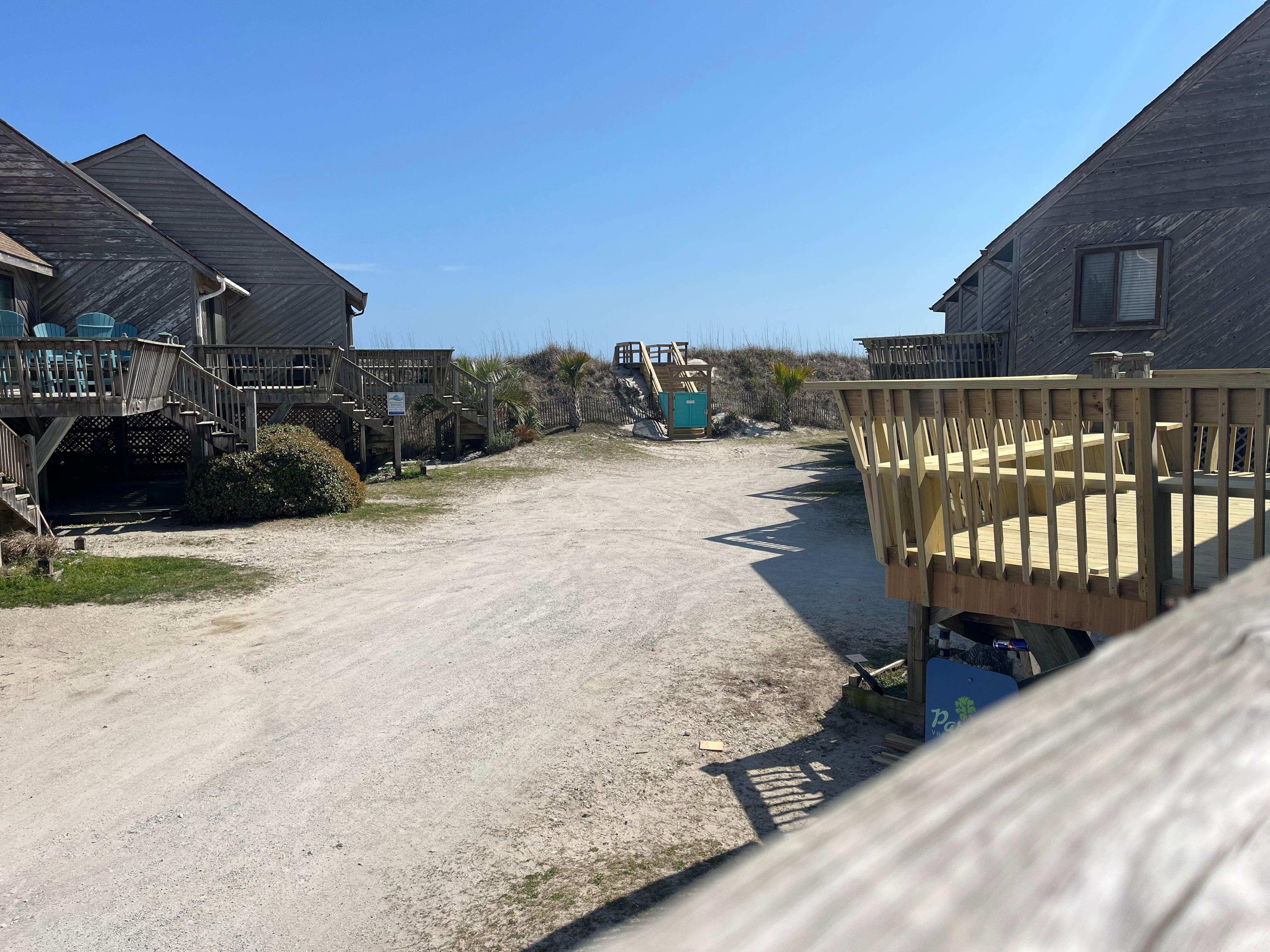 Very short walk to the beach.