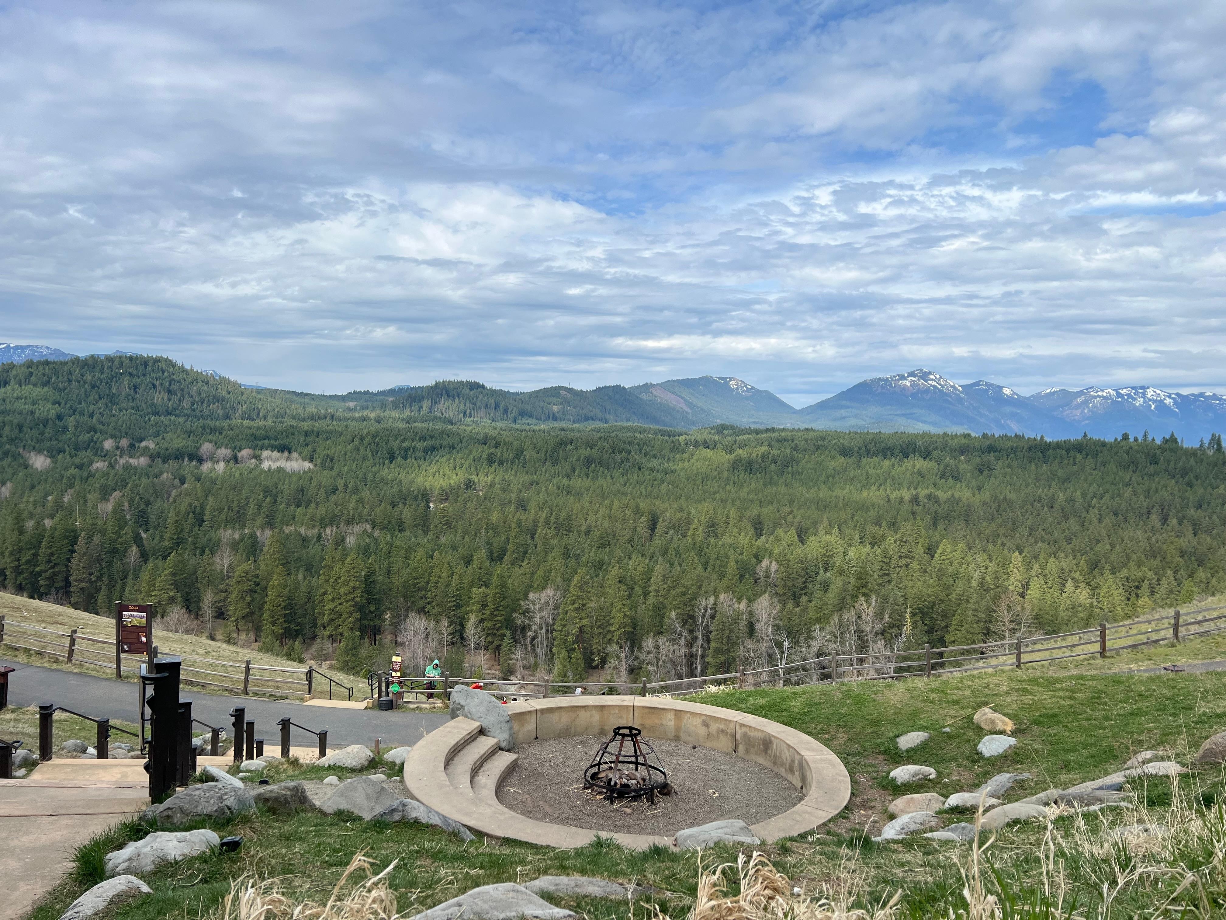 A view from the main lodge. 