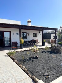 View of the villa from the pool