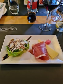 Förrätt med bläckfisk