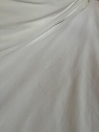 Crumbs and hair on sheets