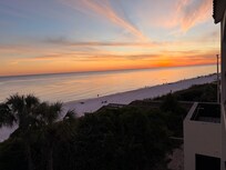 Sunset view from balcony