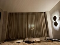 The room had some really great features, like a big window and a balcony