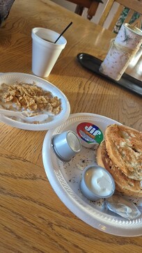 Breakfast but I was kinda messy