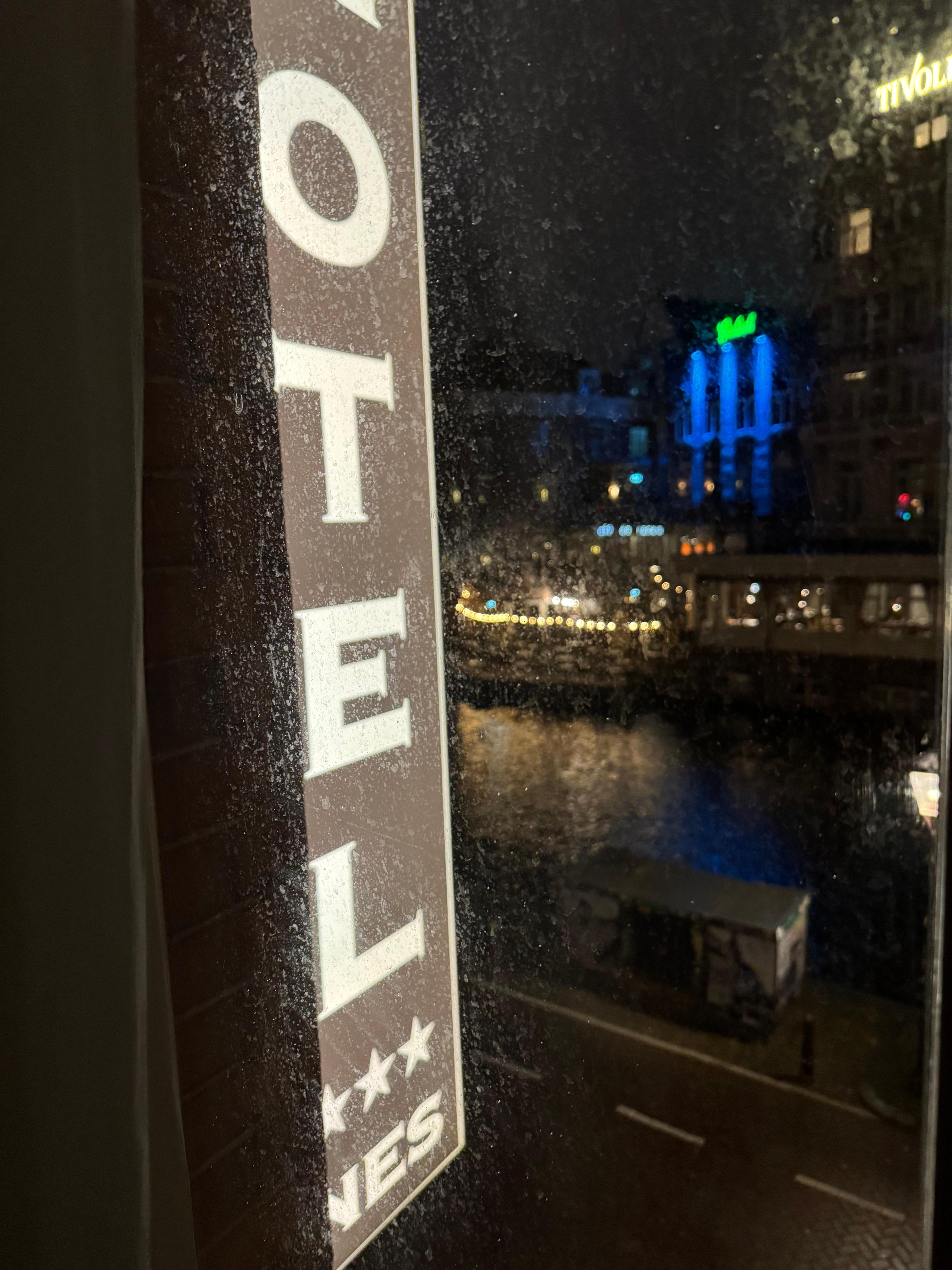 From our window - 
Friday night 3/27