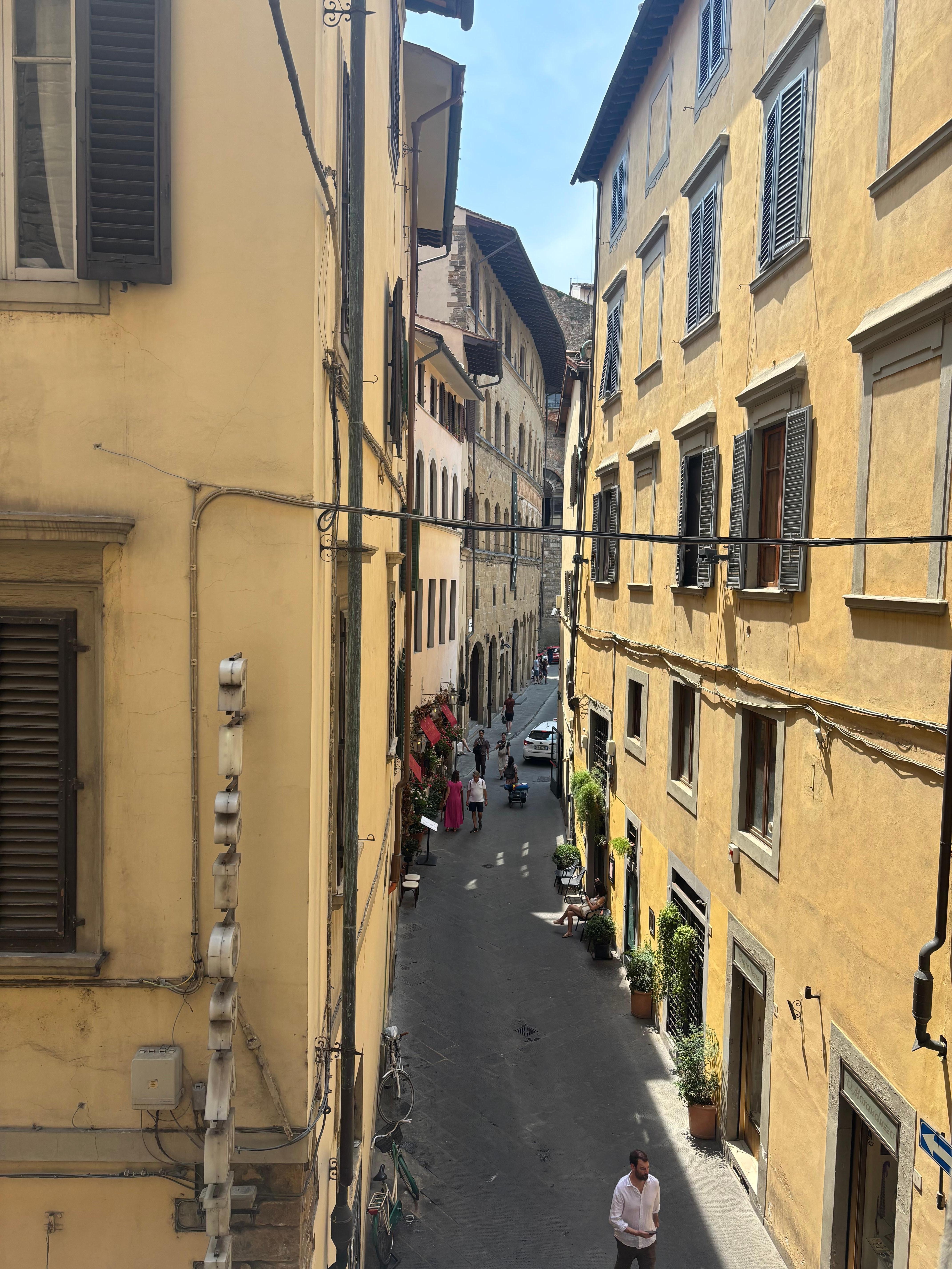 View outside the room