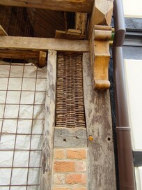 The method of how the house was built was left on show