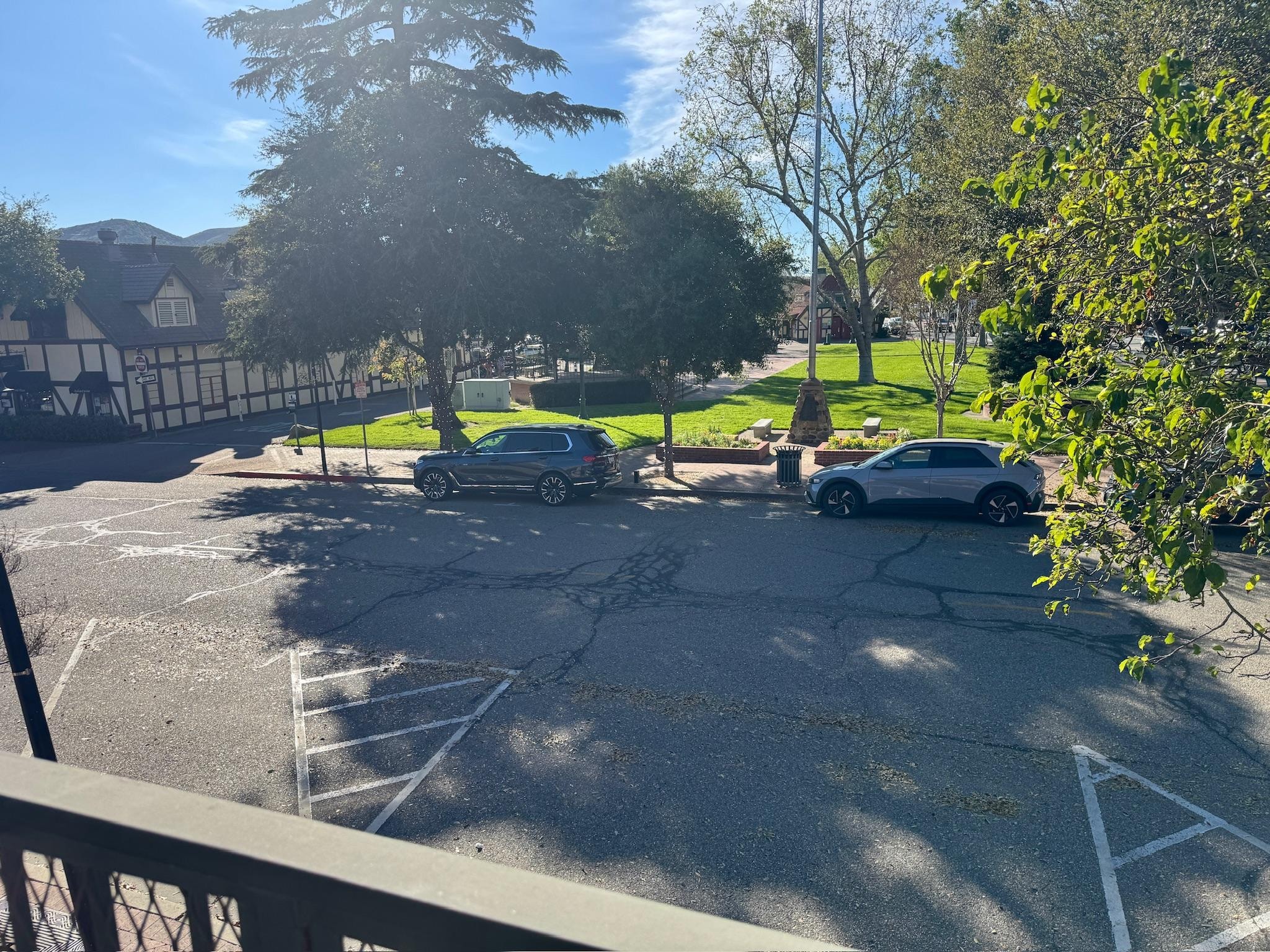 Picture from balcony of room.  Room was in front of main park.