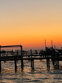 A sunset view to the west