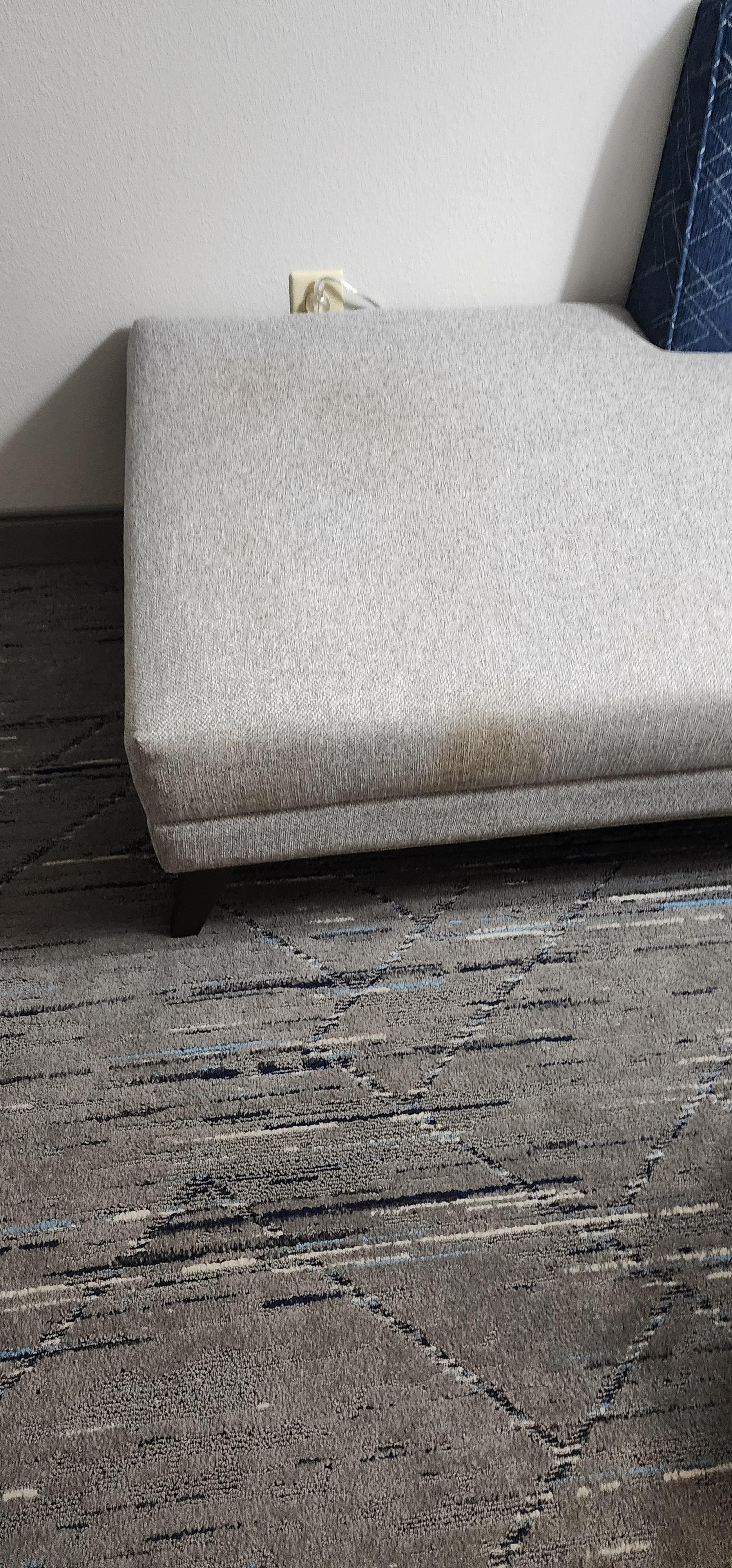 Stain all over the sofa