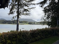 View from hot tub area