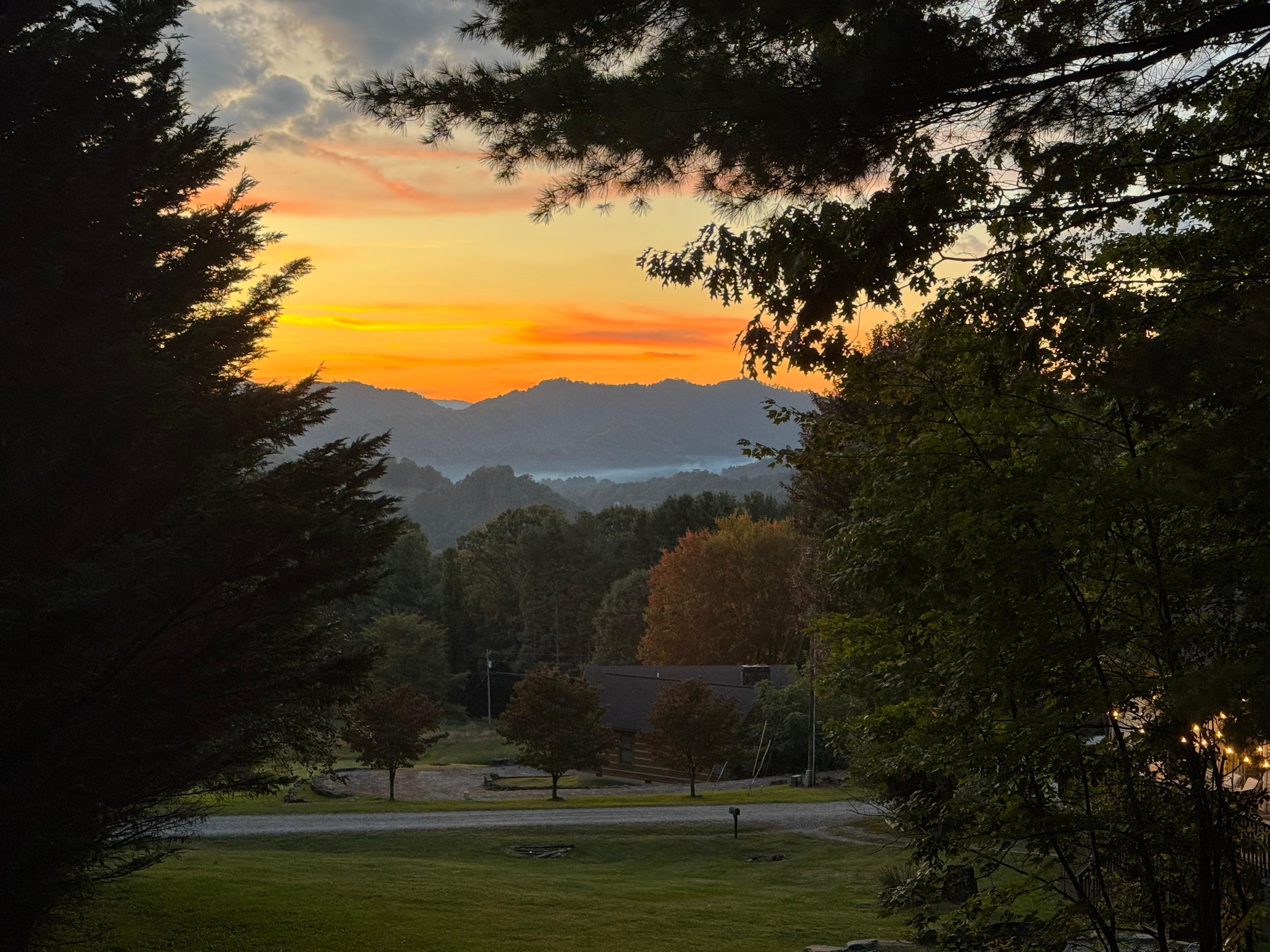 The most beautiful September sunsets  viewed from the front porch!