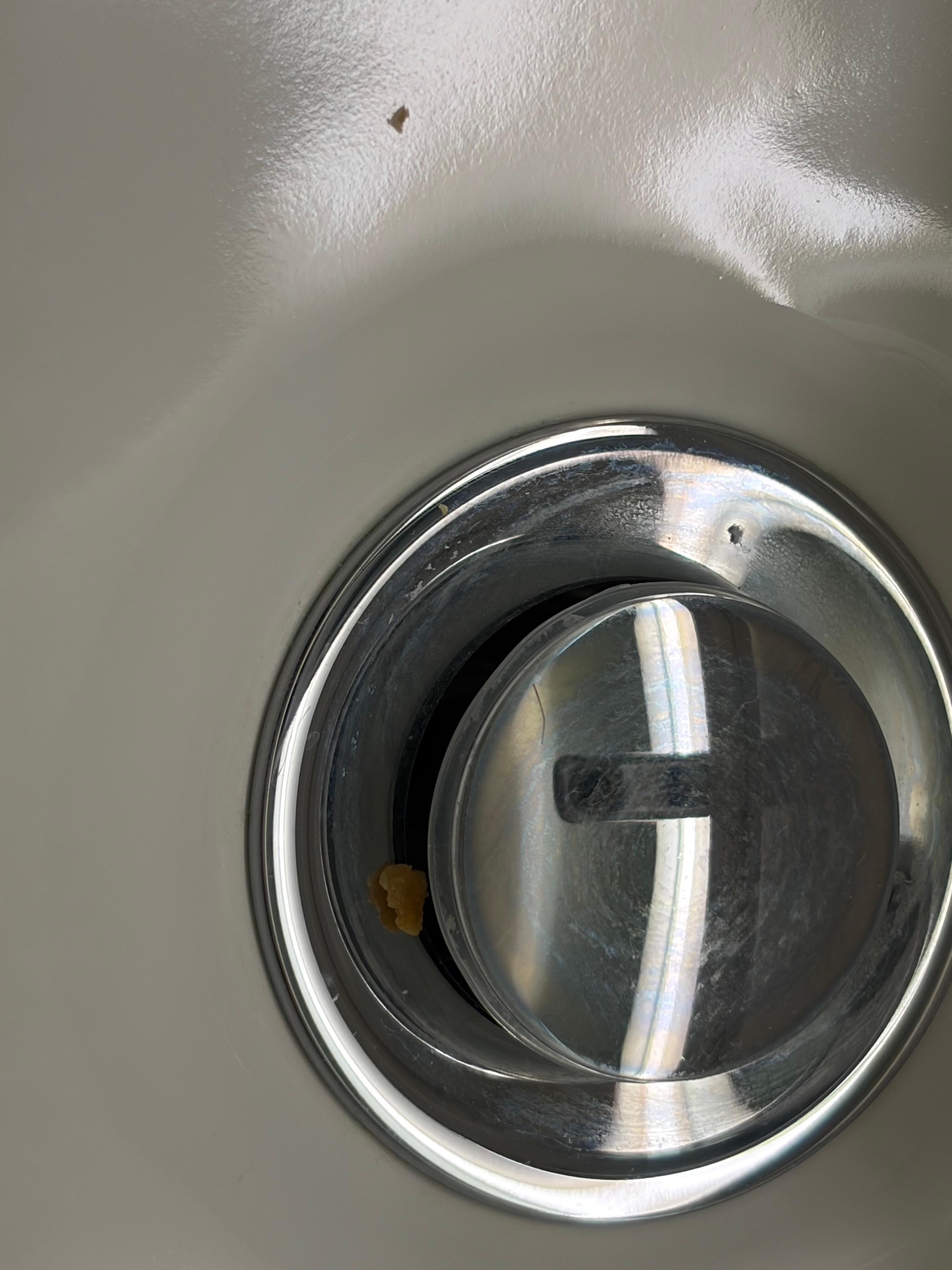 Bathroom sink, not cleaned