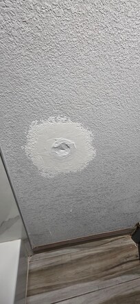 Damage to walls poorly "fixed"
