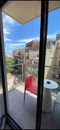 Balkon zum Hinterhof