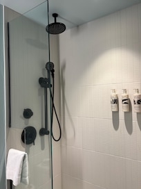 Spacious Rainfall showers